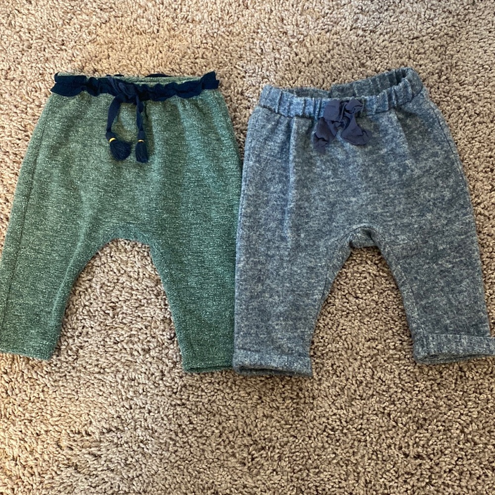 2 pair of pants Zara baby girl 3/6M